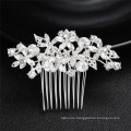 Alloy Rhinestone Flower Hair Comb Wedding Bride Luxury Hair Accessories For Women Girl Baroque Headwear Feast Party Photo Studio